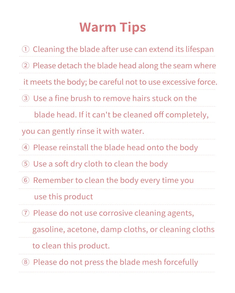 Portable Waterproof 2 In 1 Painless Shaving Knife Lady Private Part Hair Shaver Trimmer Epilator Bikini Trimmer Electric Razors