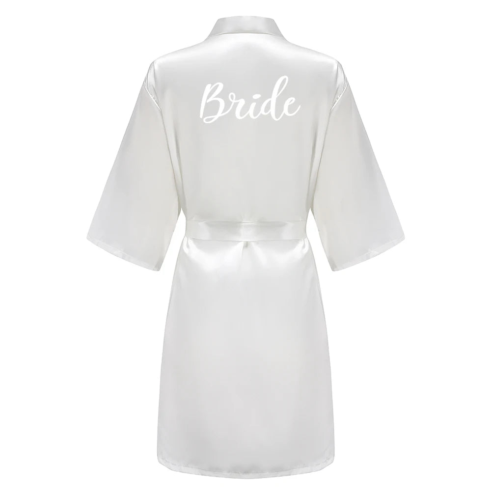 Satin Silk Robes Plus Size Wedding Bathrobe Bride Bridesmaid Mother Maid of Honor Gown Women Clothing Sleepwear Sage Green