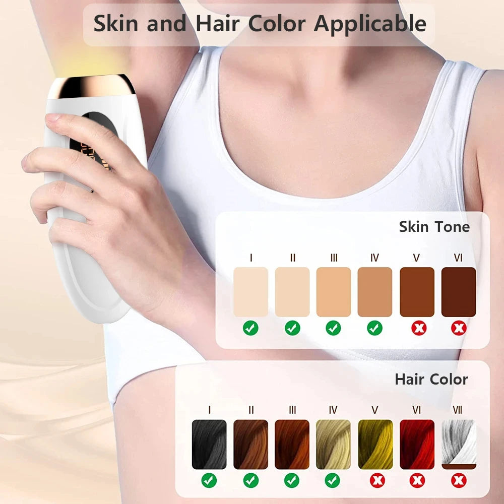 Laser Epilator IPL Hair Removal For Women Body Bikini Facial 990000 Flashes Permanant Painless IPL Hair Remover Laser Epilator
