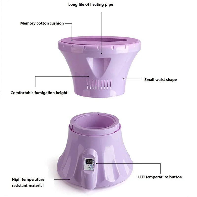 Vaginal Spa Yoni Steam Seat Sitz Bath Moxibustion Herbal Steamer V Steam Kit Fumigation Instrument For Hips Post-Partum Care