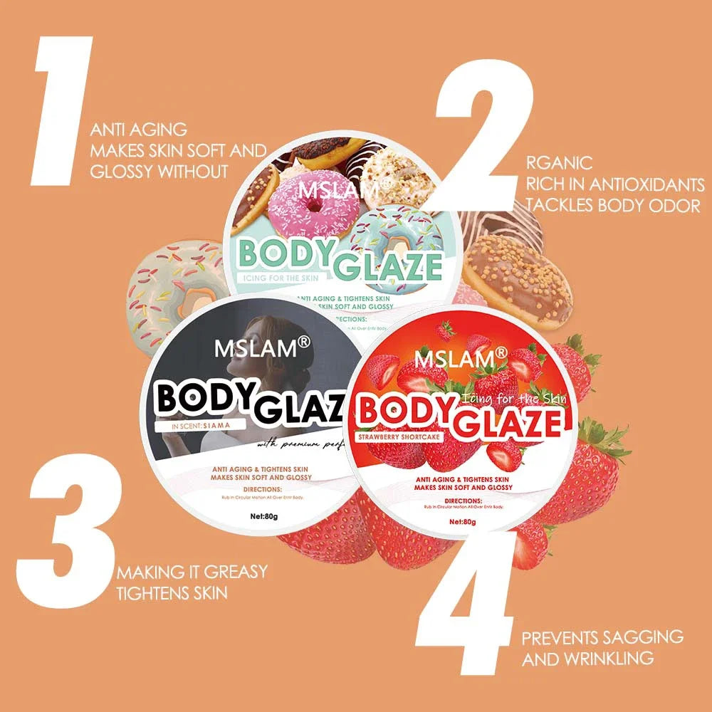 Body Glaze Body Butter Whipped for Women Moisturizer for Women Anti Aging Body Cream Leaves Skin Soft