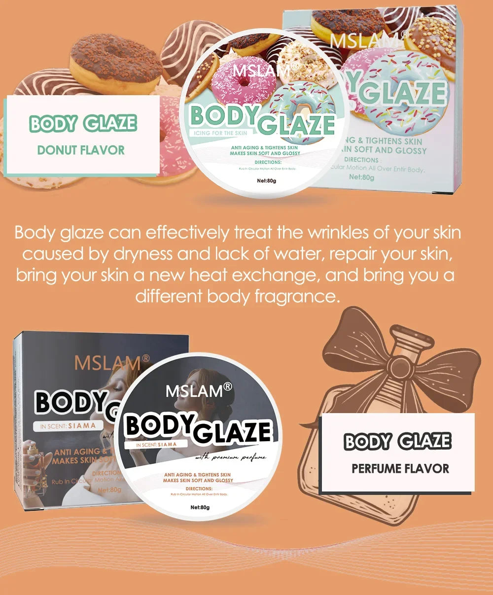 Body Glaze Body Butter Whipped for Women Moisturizer for Women Anti Aging Body Cream Leaves Skin Soft