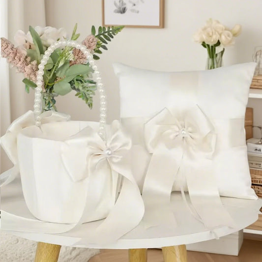 20x20cm White Lace Wedding Ring Pillow Romantic Ring Pillow Alliance Bridal Ring Bearer Pillow Cushions Decoración de bodas