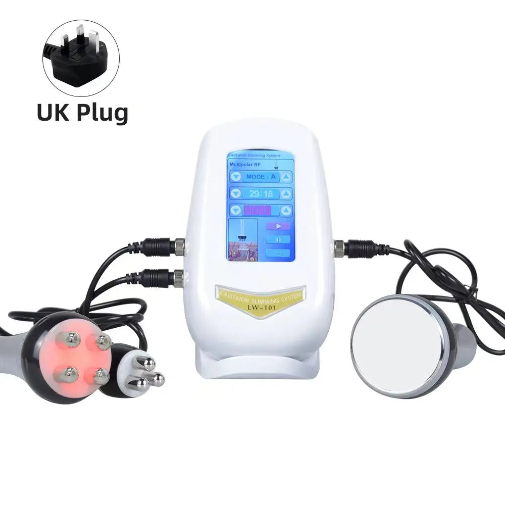 3 in1 40K Ultrasonic Cavitation Machine Body Slimming Massager RF Weight Loss Beauty Skin Tighten Lift Skin Rejuvenation