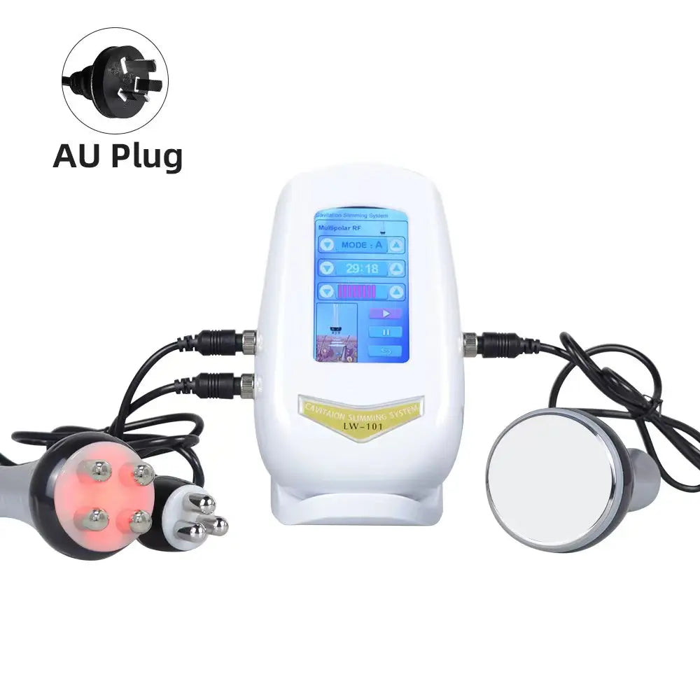3 in1 40K Ultrasonic Cavitation Machine Body Slimming Massager RF Weight Loss Beauty Skin Tighten Lift Skin Rejuvenation