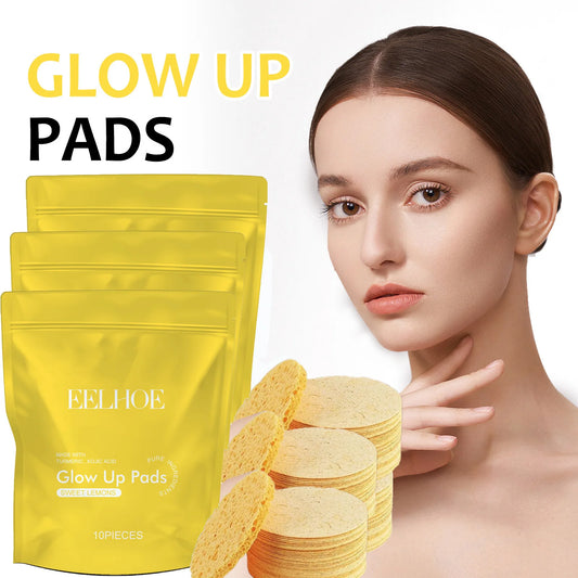 10/20/30 pcs Natural Turmeric Cleansing Pads Brightening Acne Treatment Exfoliating Removes Dirt Oil Control Glowing Skin Care