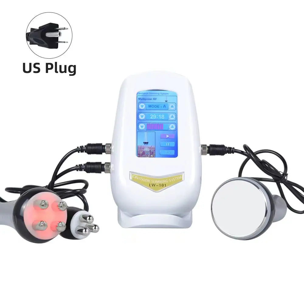 3 in1 40K Ultrasonic Cavitation Machine Body Slimming Massager RF Weight Loss Beauty Skin Tighten Lift Skin Rejuvenation